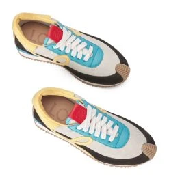 LOEWE Flow Runner Sneakers SOFT WHITE/BLACK Low-Top Sneakers -LOEWE Sales loewe flow runner sneakers 17279053 35268402 1000