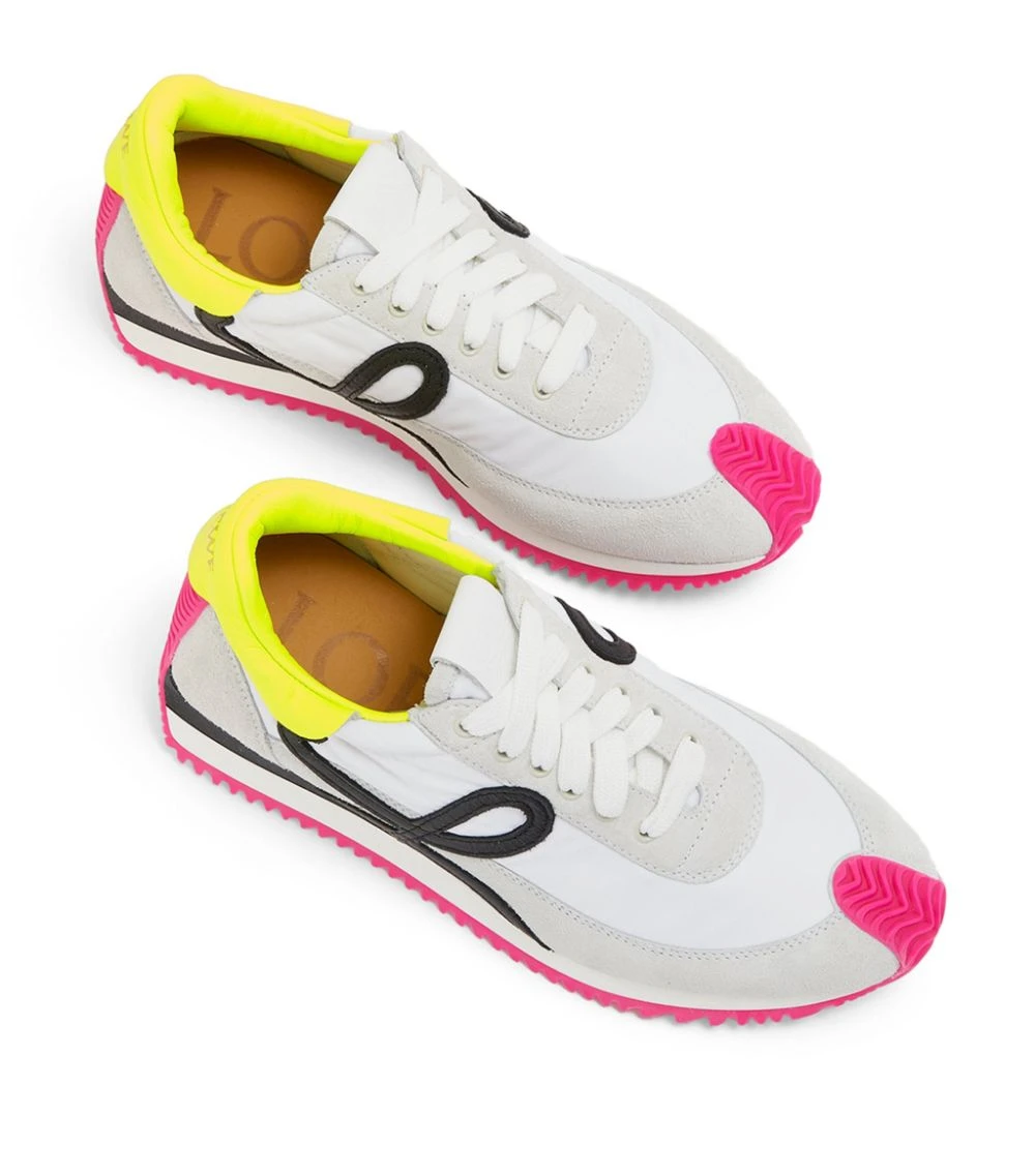 LOEWE Flow Runner Sneakers SOFTWHITE/NEONYELLOW Low-Top Sneakers 4 LOEWE Flow Runner Sneakers SOFTWHITE/NEONYELLOW Low-Top Sneakers - Image 2