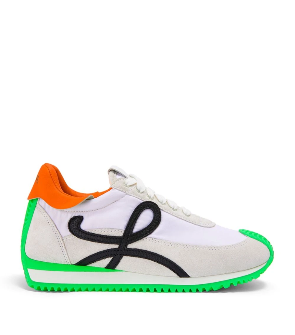 LOEWE Flow Runner Sneakers SOFT WHITE/NEONGREEN Low-Top Sneakers 3 LOEWE Flow Runner Sneakers SOFT WHITE/NEONGREEN Low-Top Sneakers