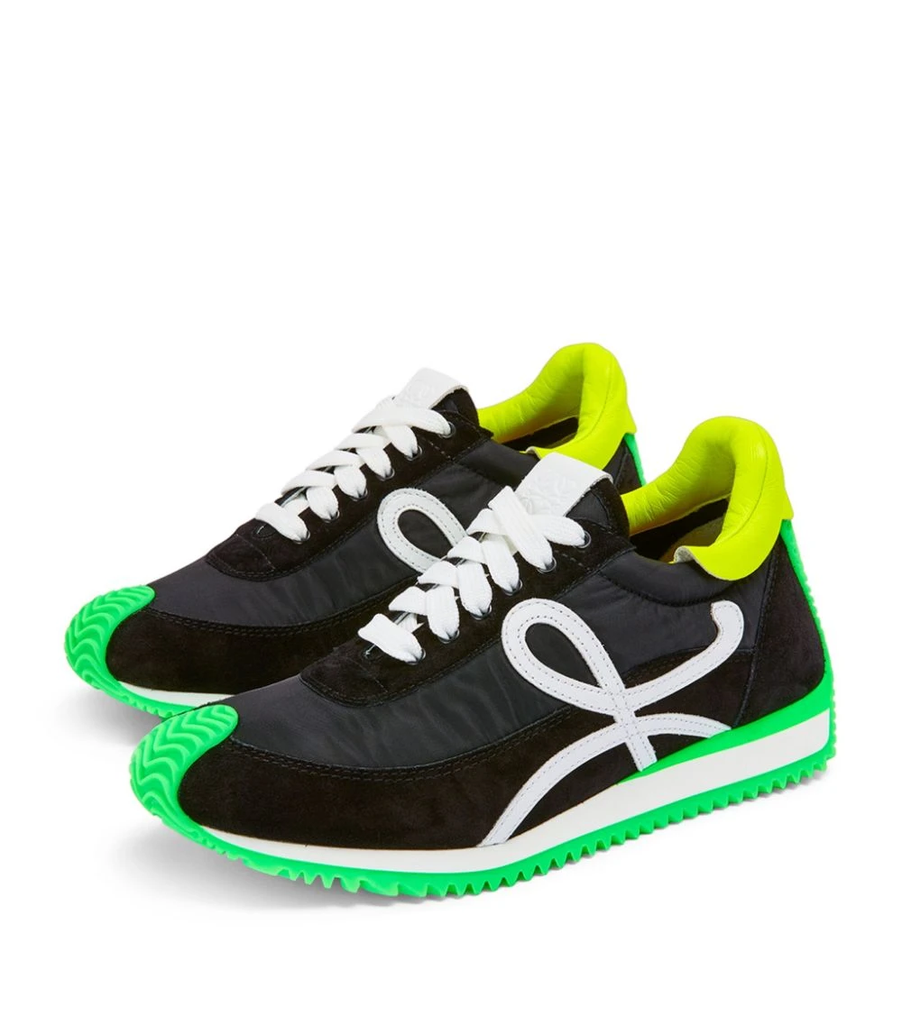 LOEWE Flow Runner Sneakers BLACK/NEON GREEN Low-Top Sneakers 4 LOEWE Flow Runner Sneakers BLACK/NEON GREEN Low-Top Sneakers - Image 2