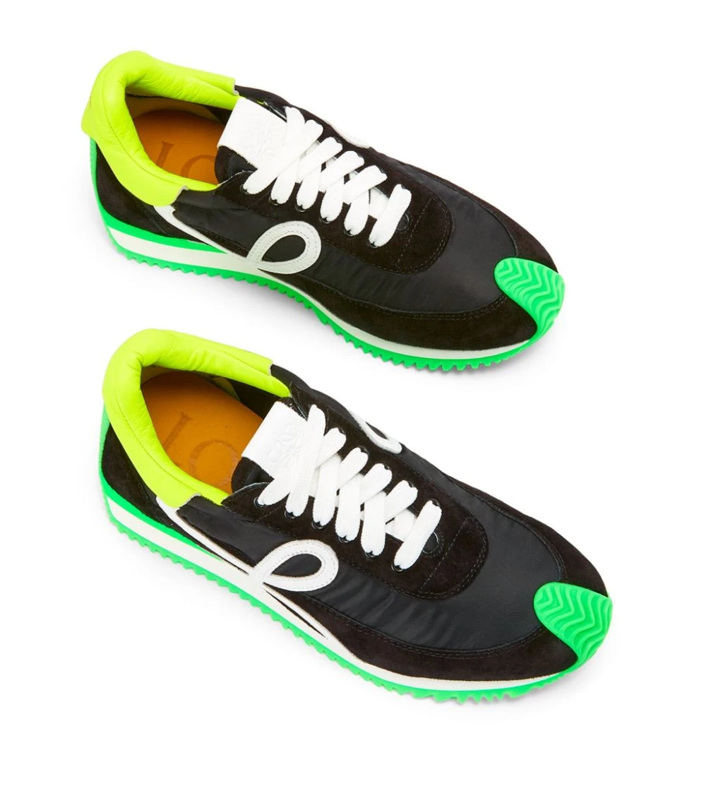 LOEWE Flow Runner Sneakers BLACK/NEON GREEN Low-Top Sneakers 5 LOEWE Flow Runner Sneakers BLACK/NEON GREEN Low-Top Sneakers - Image 3