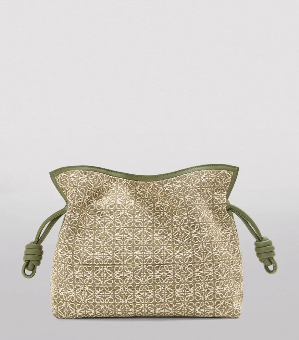 LOEWE Herbarium Flamenco Clutch Bag GREEN/AVOCADO GREEN Clutch Bags 5 LOEWE Herbarium Flamenco Clutch Bag GREEN/AVOCADO GREEN Clutch Bags - Image 3