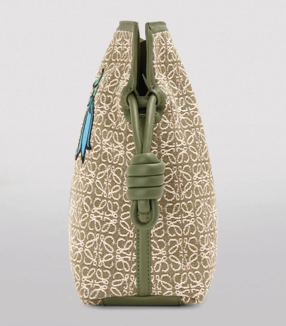 LOEWE Herbarium Flamenco Clutch Bag GREEN/AVOCADO GREEN Clutch Bags 6 LOEWE Herbarium Flamenco Clutch Bag GREEN/AVOCADO GREEN Clutch Bags - Image 4