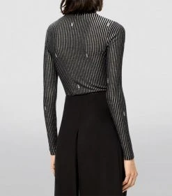 LOEWE High-Neck Long-Sleeved Top BLACK Blouses 10 LOEWE High-Neck Long-Sleeved Top BLACK Blouses -LOEWE Sales loewe high neck long sleeved top 17582089 37440394 1000