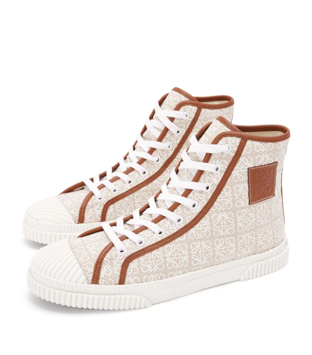 LOEWE High-Top Anagram Sneakers NATURAL/WHITE High-Top Sneakers 4 LOEWE High-Top Anagram Sneakers NATURAL/WHITE High-Top Sneakers - Image 2