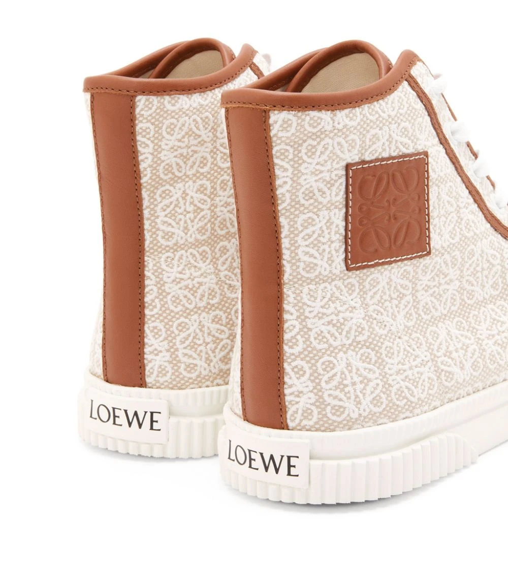 LOEWE High-Top Anagram Sneakers NATURAL/WHITE High-Top Sneakers 6 LOEWE High-Top Anagram Sneakers NATURAL/WHITE High-Top Sneakers - Image 4