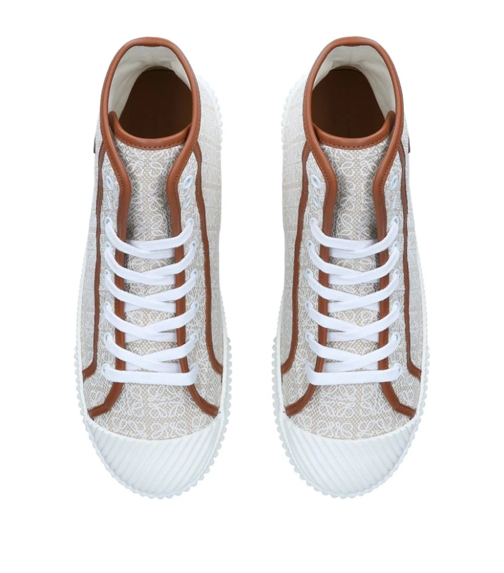 LOEWE High-Top Anagram Sneakers BEIGE High-Top Sneakers 6 LOEWE High-Top Anagram Sneakers BEIGE High-Top Sneakers - Image 4