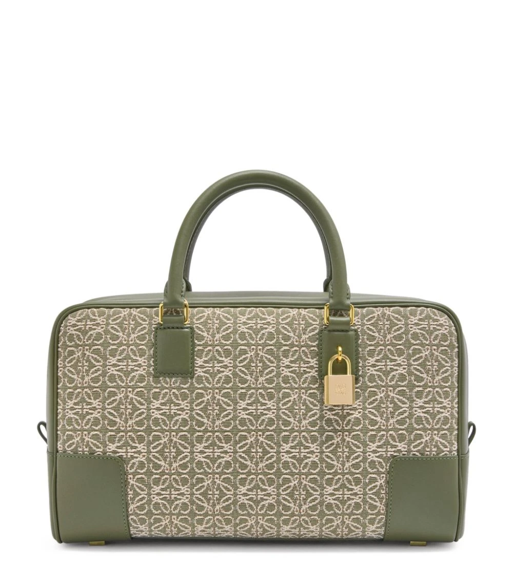 LOEWE Jacquard Amazona 28 Bag GREEN/AVOCADO GREEN Top Handle Bags 3 LOEWE Jacquard Amazona 28 Bag GREEN/AVOCADO GREEN Top Handle Bags