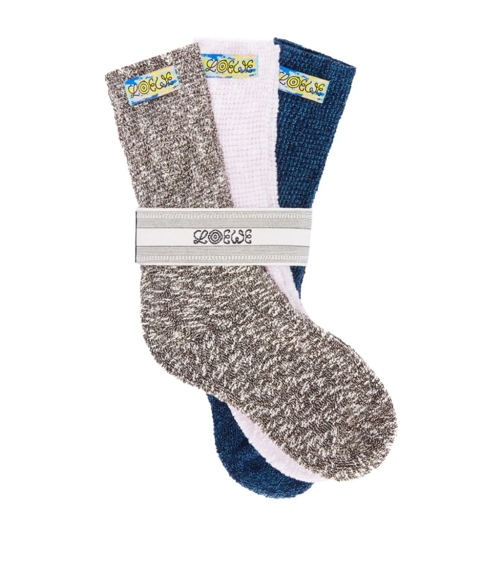 LOEWE Knitted Socks (Pack of 3) MULTICOLOR 5 LOEWE Knitted Socks (Pack of 3) MULTICOLOR - Image 3