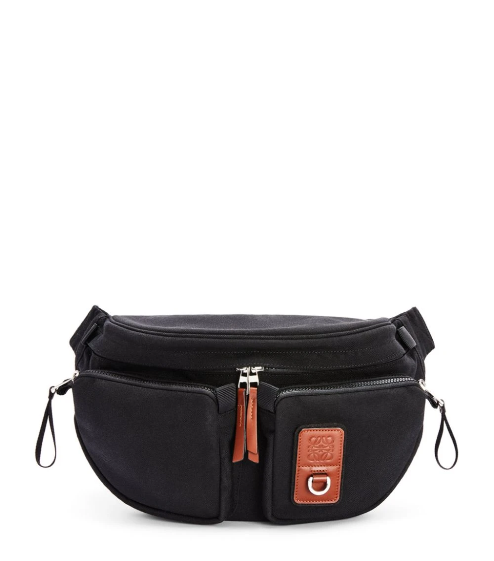 LOEWE Large Anagram-Trim Belt Bag BLACK Wallets 3 LOEWE Large Anagram-Trim Belt Bag BLACK Wallets
