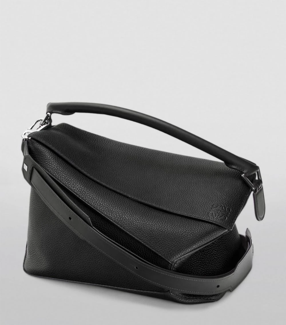 LOEWE Large Puzzle Edge Bag BLACK Holdalls 4 LOEWE Large Puzzle Edge Bag BLACK Holdalls - Image 2