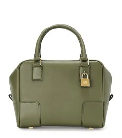 LOEWE Leather Amazona 19 Top-Handle Bag AVOCADO GREEN Top Handle Bags