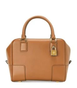 LOEWE Leather Amazona 19 Top-Handle Bag WARM DESERT Top Handle Bags
