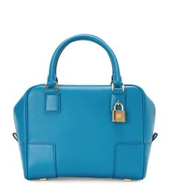 LOEWE Leather Amazona 19 Top-Handle Bag lagoon blue Top Handle Bags