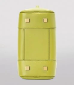 LOEWE Leather Amazona 19 Top-Handle Bag LIME YELLOW Top Handle Bags -LOEWE Sales loewe leather amazona 19 top handle bag 17339609 35659531 1000