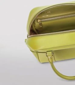 LOEWE Leather Amazona 19 Top-Handle Bag LIME YELLOW Top Handle Bags -LOEWE Sales loewe leather amazona 19 top handle bag 17339609 35659535 1000