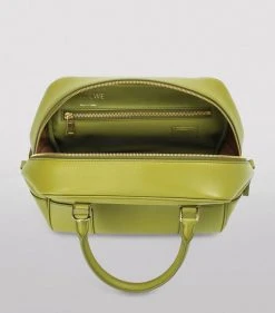 LOEWE Leather Amazona 19 Top-Handle Bag LIME YELLOW Top Handle Bags -LOEWE Sales loewe leather amazona 19 top handle bag 17339609 35660135 1000