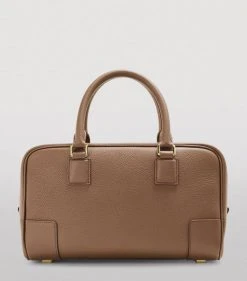 LOEWE Leather Amazona 23 Top-Handle Bag CACAO Top Handle Bags -LOEWE Sales loewe leather amazona 23 top handle bag 17583071 36920157 1000