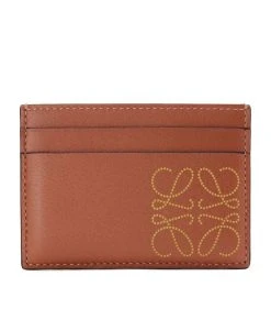 LOEWE Leather Anagram Card Holder TAN/OCHRE Card Holders