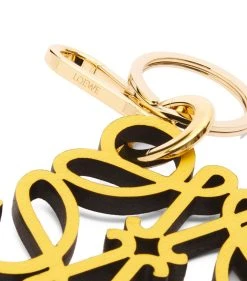 LOEWE Leather Anagram Charm YELLOW/GOLD Bag Accessories 7 LOEWE Leather Anagram Charm YELLOW/GOLD Bag Accessories -LOEWE Sales loewe leather anagram charm 17581323 37441421 1000