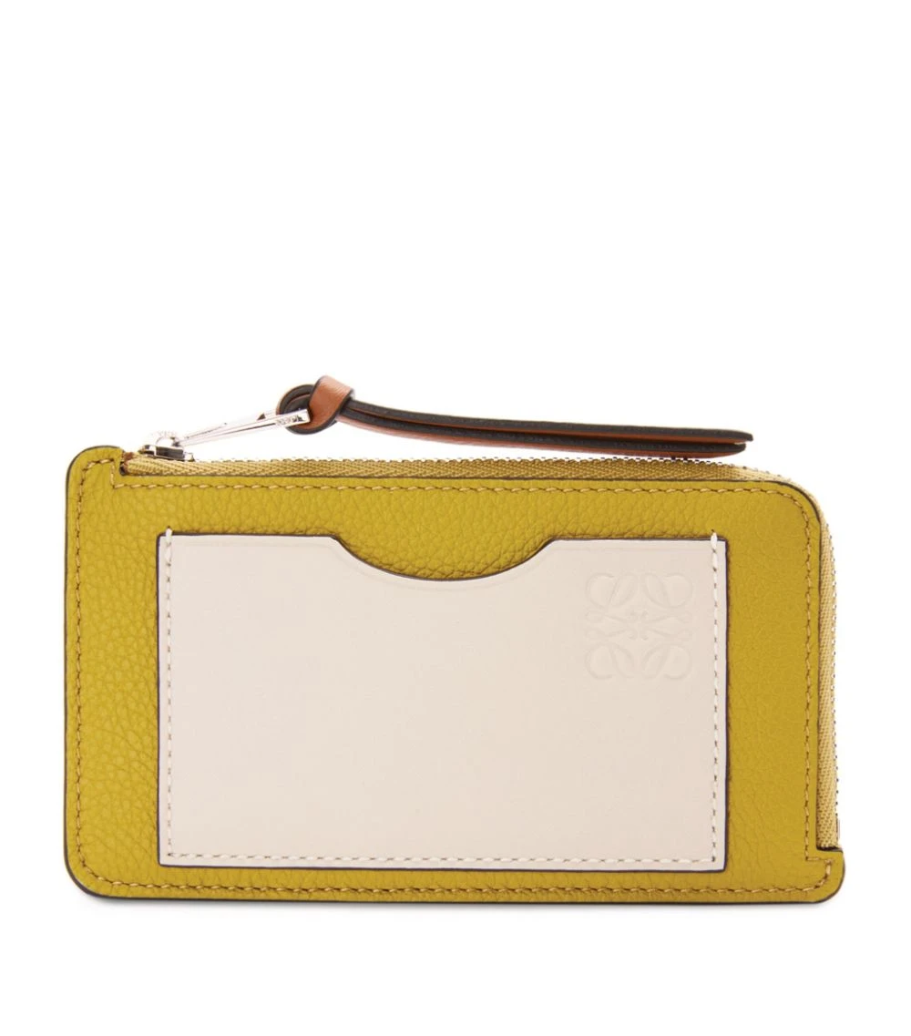 LOEWE Leather Anagram Coin Card Holder OCHRE/LIGHT OAT Card Holders 3 LOEWE Leather Anagram Coin Card Holder OCHRE/LIGHT OAT Card Holders