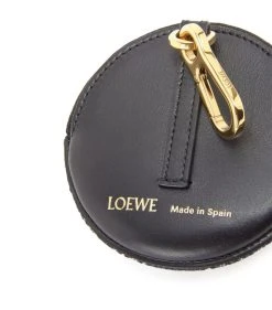 LOEWE Leather Anagram Cookie Charm Purse NAVY/BLACK Purses -LOEWE Sales loewe leather anagram cookie charm purse 17581310 36548958 1000