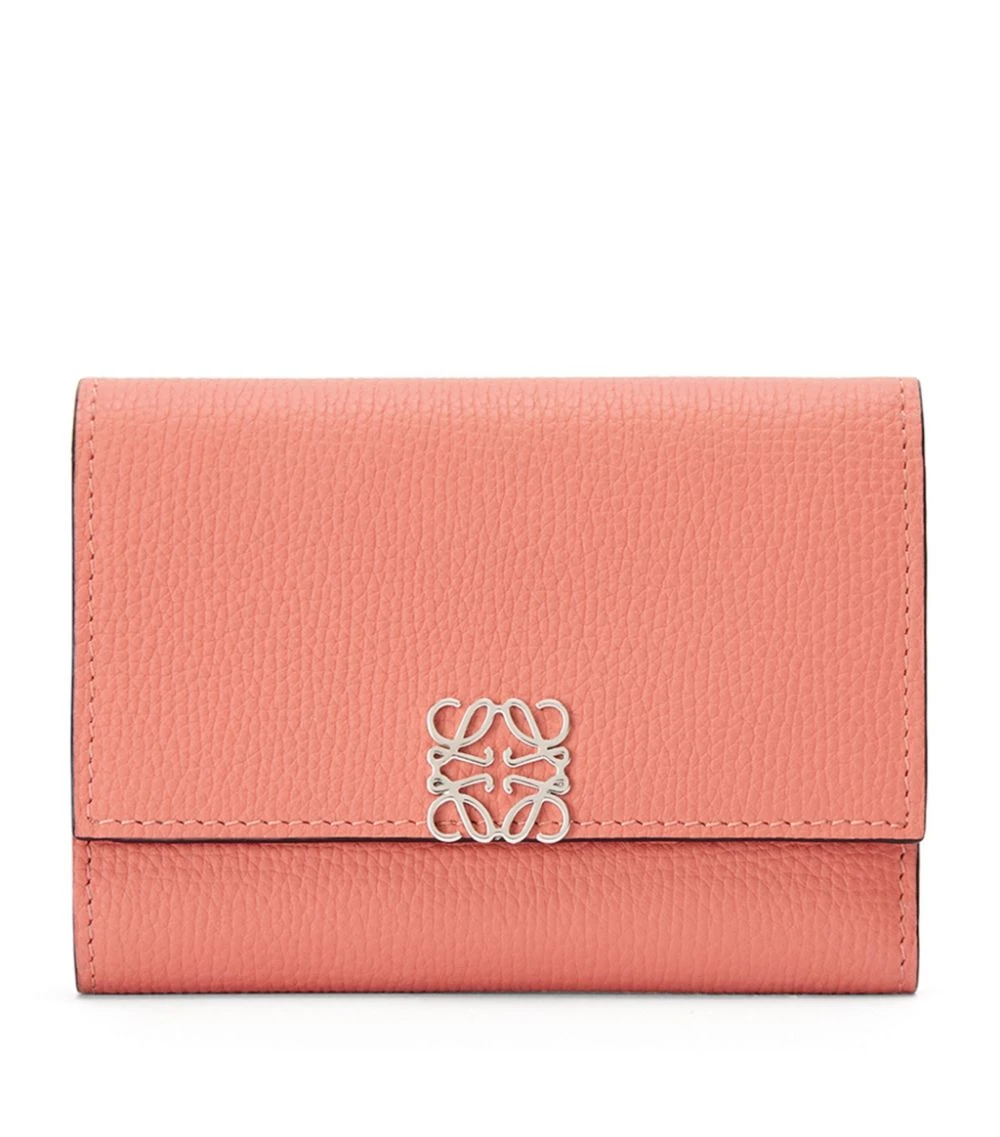 LOEWE Leather Anagram Vertical Wallet PINK TULIP Wallets 3 LOEWE Leather Anagram Vertical Wallet PINK TULIP Wallets