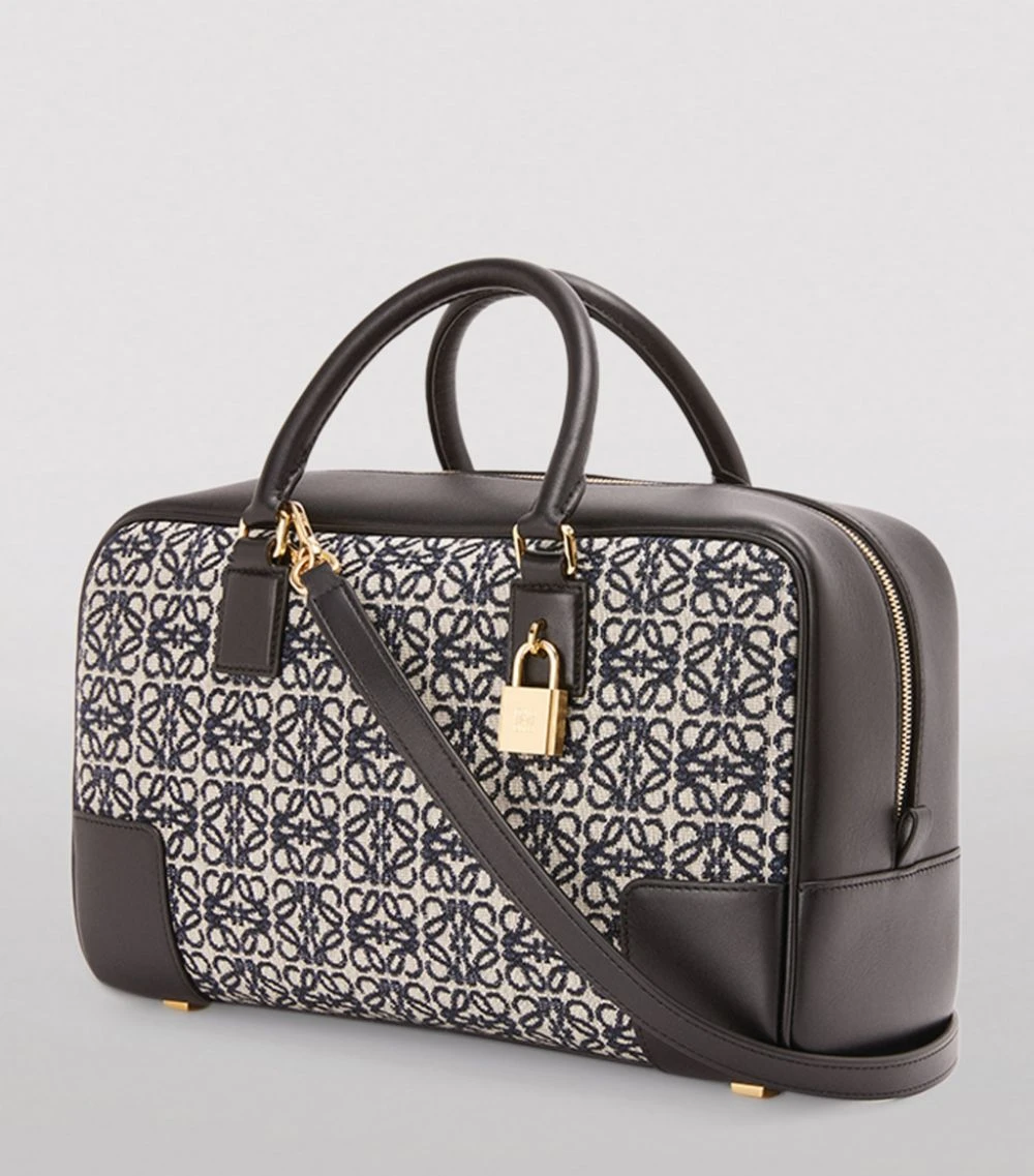 LOEWE Leather and Canvas Amazona 28 Top-Handle Bag NAVY/BLACK Top Handle Bags 4 LOEWE Leather and Canvas Amazona 28 Top-Handle Bag NAVY/BLACK Top Handle Bags - Image 2