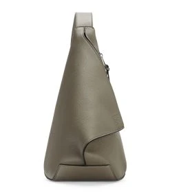 LOEWE Leather Anton Sling Cross-Body Bag DARK MOSS Messenger Bags