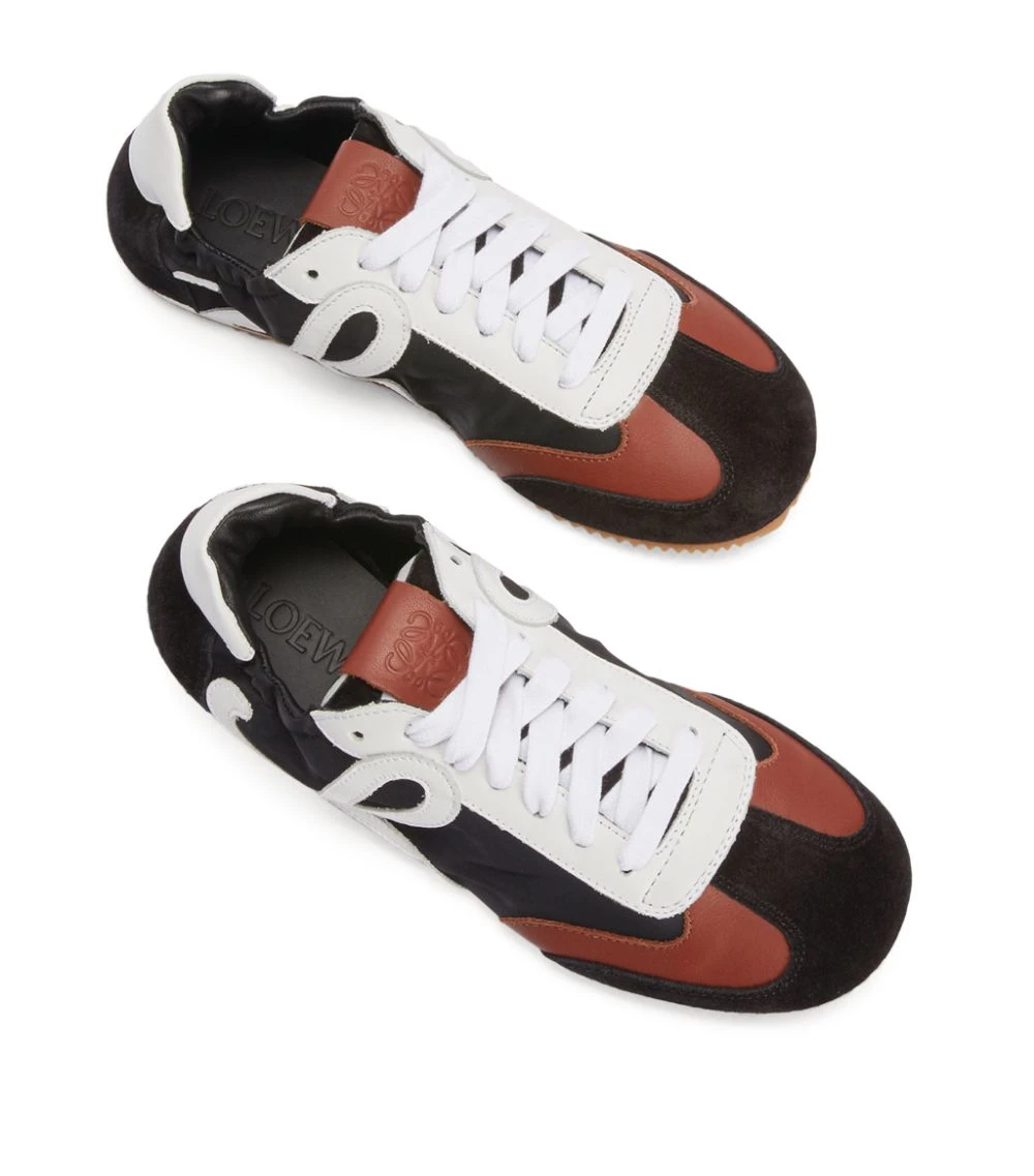 LOEWE Leather Ballet Runner Sneakers BLACK/WHITE/BROWN Low-Top Sneakers 5 LOEWE Leather Ballet Runner Sneakers BLACK/WHITE/BROWN Low-Top Sneakers - Image 3