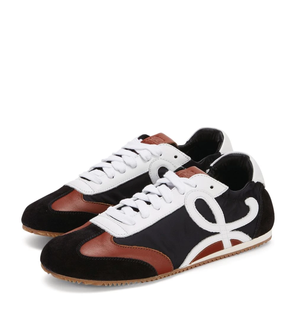 LOEWE Leather Ballet Runner Sneakers BLACK/WHITE/BROWN Low-Top Sneakers 4 LOEWE Leather Ballet Runner Sneakers BLACK/WHITE/BROWN Low-Top Sneakers - Image 2