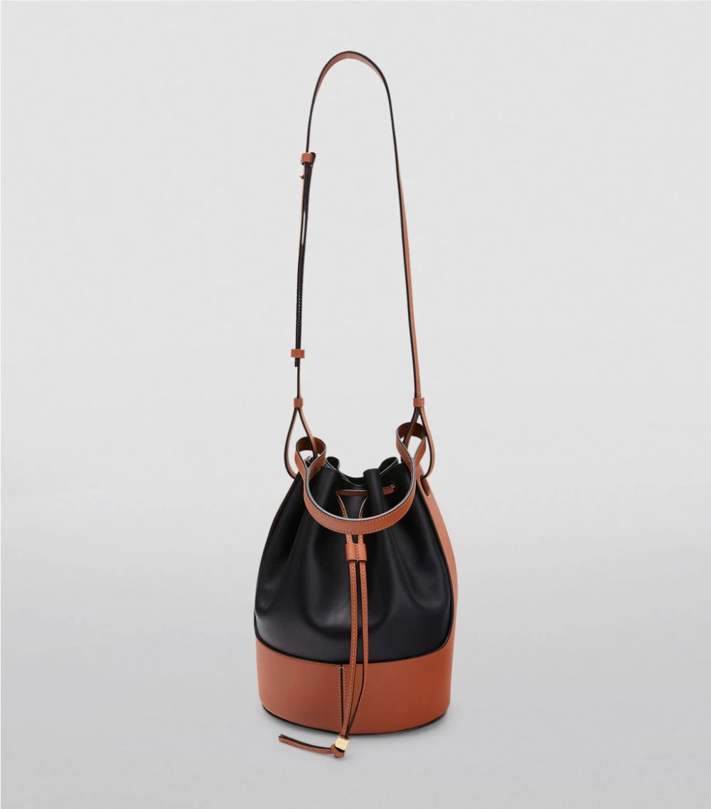 LOEWE Leather Balloon Bag BLACK/TAN Bucket Bags 6 LOEWE Leather Balloon Bag BLACK/TAN Bucket Bags - Image 4