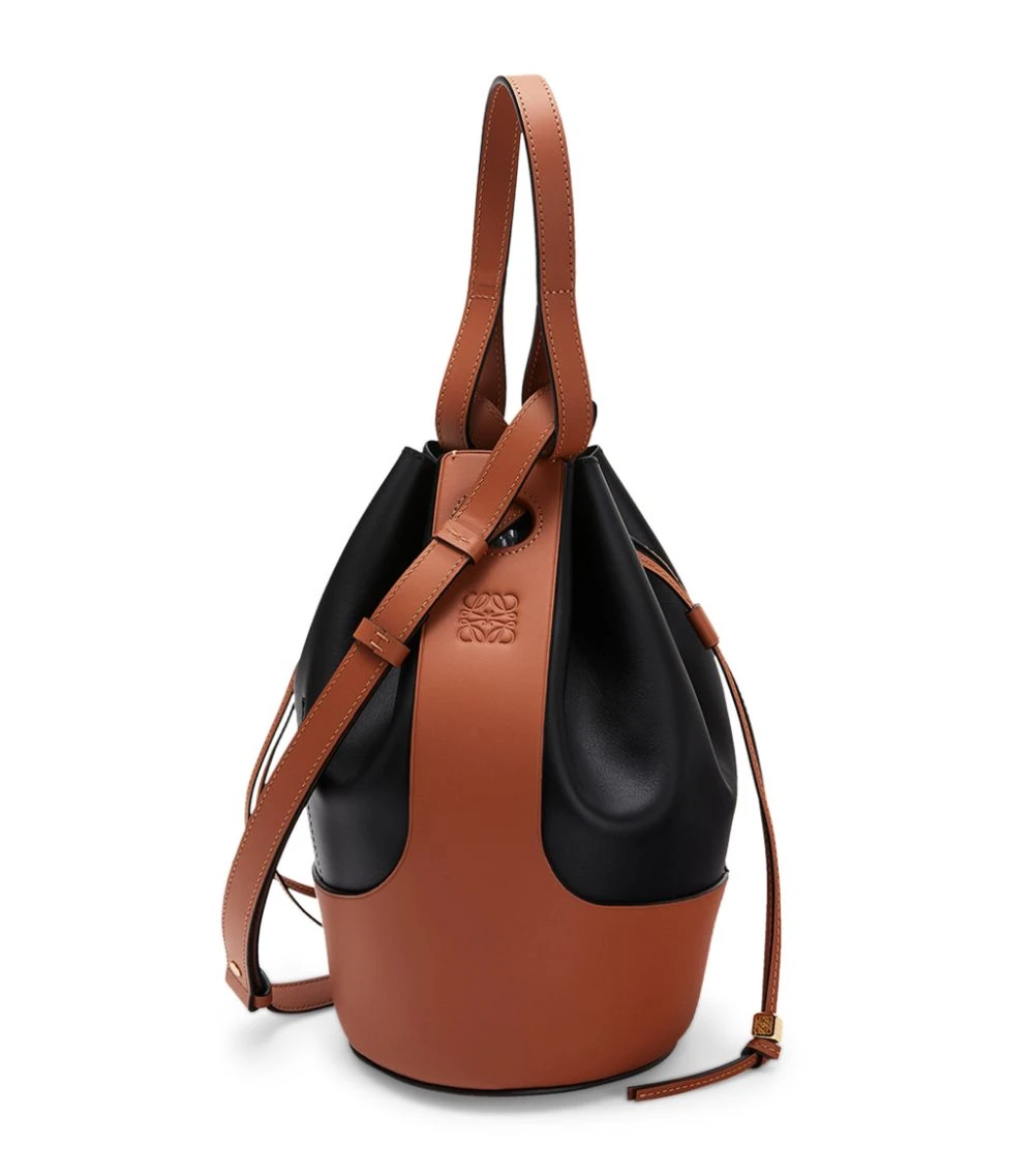 LOEWE Leather Balloon Bag BLACK/TAN Bucket Bags 5 LOEWE Leather Balloon Bag BLACK/TAN Bucket Bags - Image 3