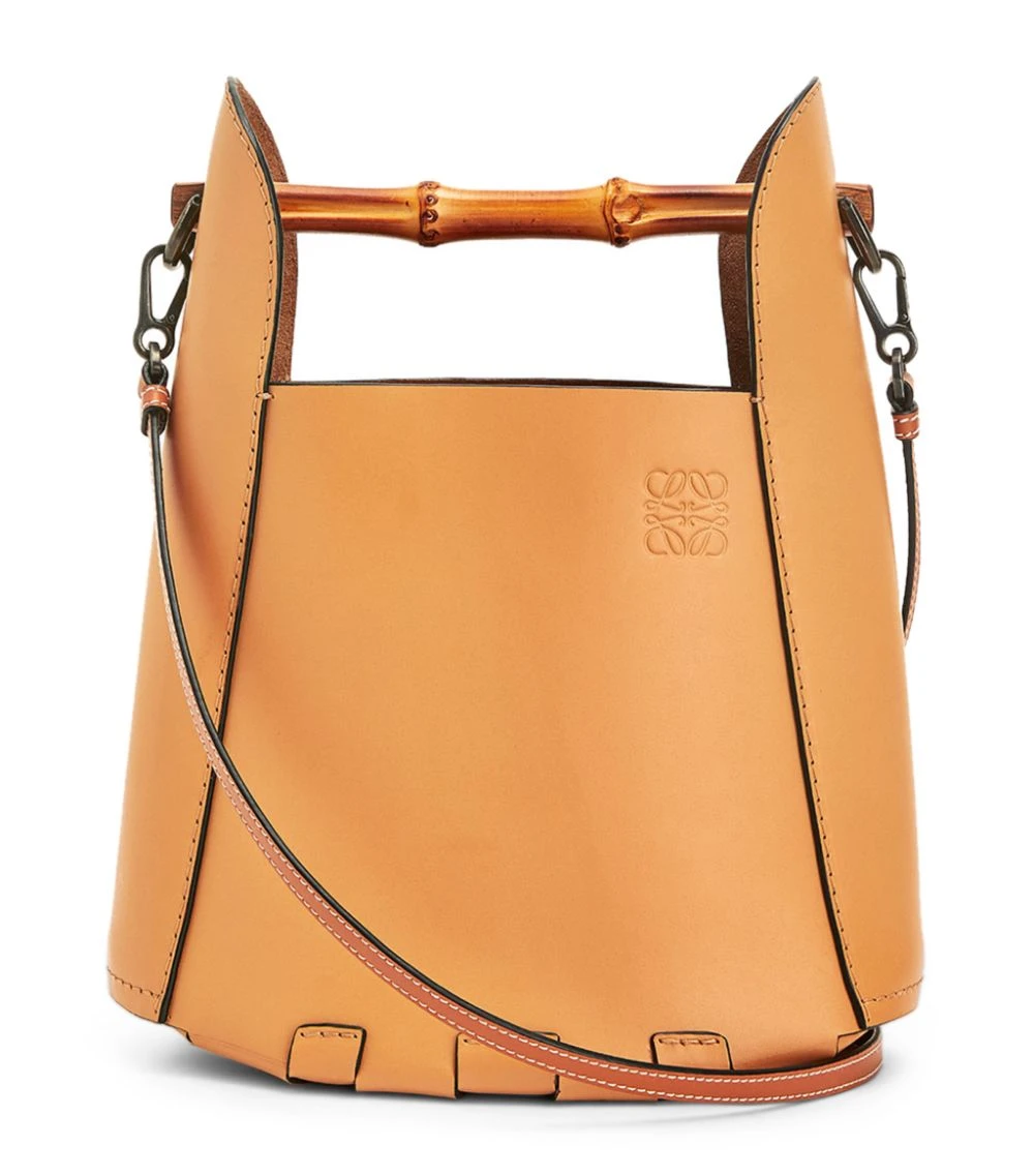 LOEWE Leather Bamboo Bucket Bag HONEY Bucket Bags 3 LOEWE Leather Bamboo Bucket Bag HONEY Bucket Bags