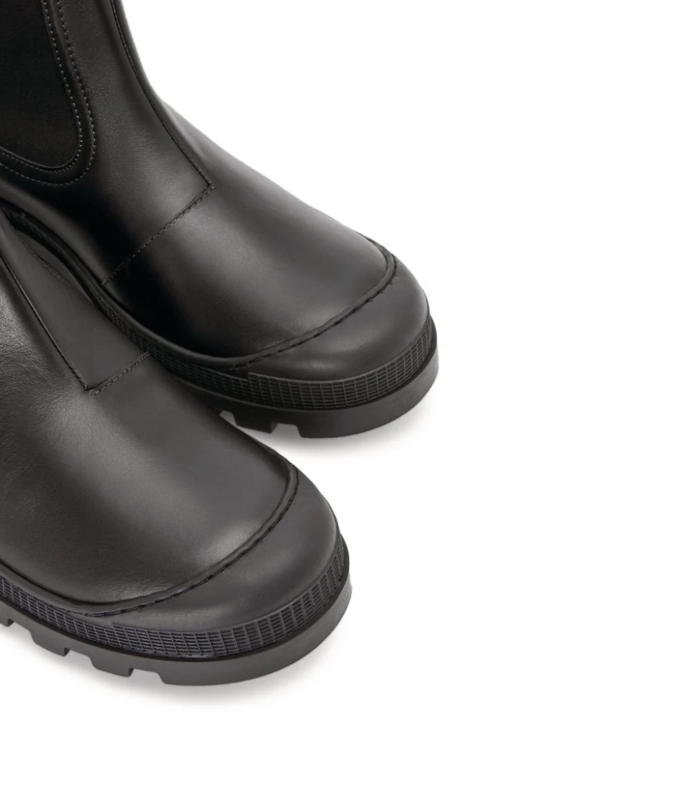 LOEWE Leather Chelsea Boots BLACK 6 LOEWE Leather Chelsea Boots BLACK - Image 4