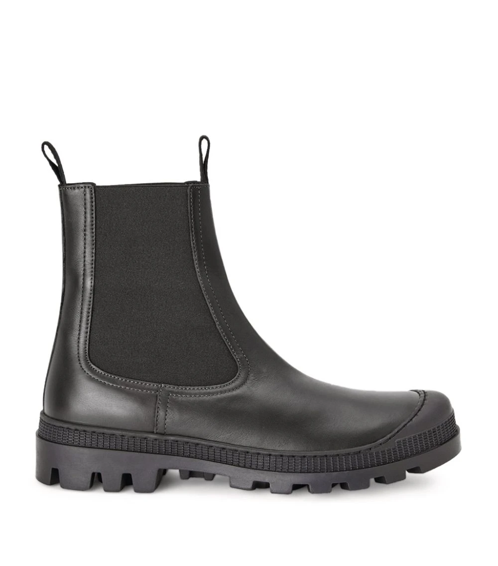 LOEWE Leather Chelsea Boots BLACK 3 LOEWE Leather Chelsea Boots BLACK