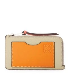 LOEWE Leather Coin Card Holder LIGHT OAT/HONEY Card Holders