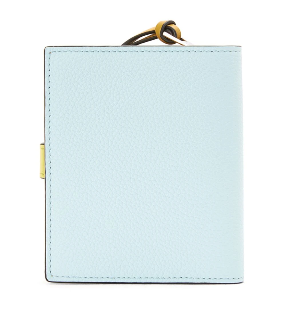 LOEWE Leather Compact Bifold Wallet CRYSTAL BLUE/LIME Wallets 4 LOEWE Leather Compact Bifold Wallet CRYSTAL BLUE/LIME Wallets - Image 2