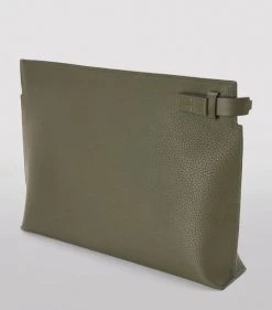 LOEWE Leather Embossed Anagram T Pouch DARK KHAKI GREEN Pouches 8 LOEWE Leather Embossed Anagram T Pouch DARK KHAKI GREEN Pouches -LOEWE Sales loewe leather embossed anagram t pouch 17455002 36071657 1000