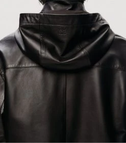 LOEWE Leather Hiking Jacket BLACK Field Jackets -LOEWE Sales loewe leather hiking jacket 16931341 33637327 1000