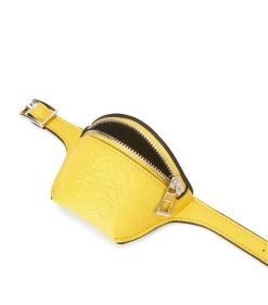 LOEWE Leather Logo Coin Purse Bracelet YELLOW Pouches -LOEWE Sales loewe leather logo coin purse bracelet 17581340 37440621 1000