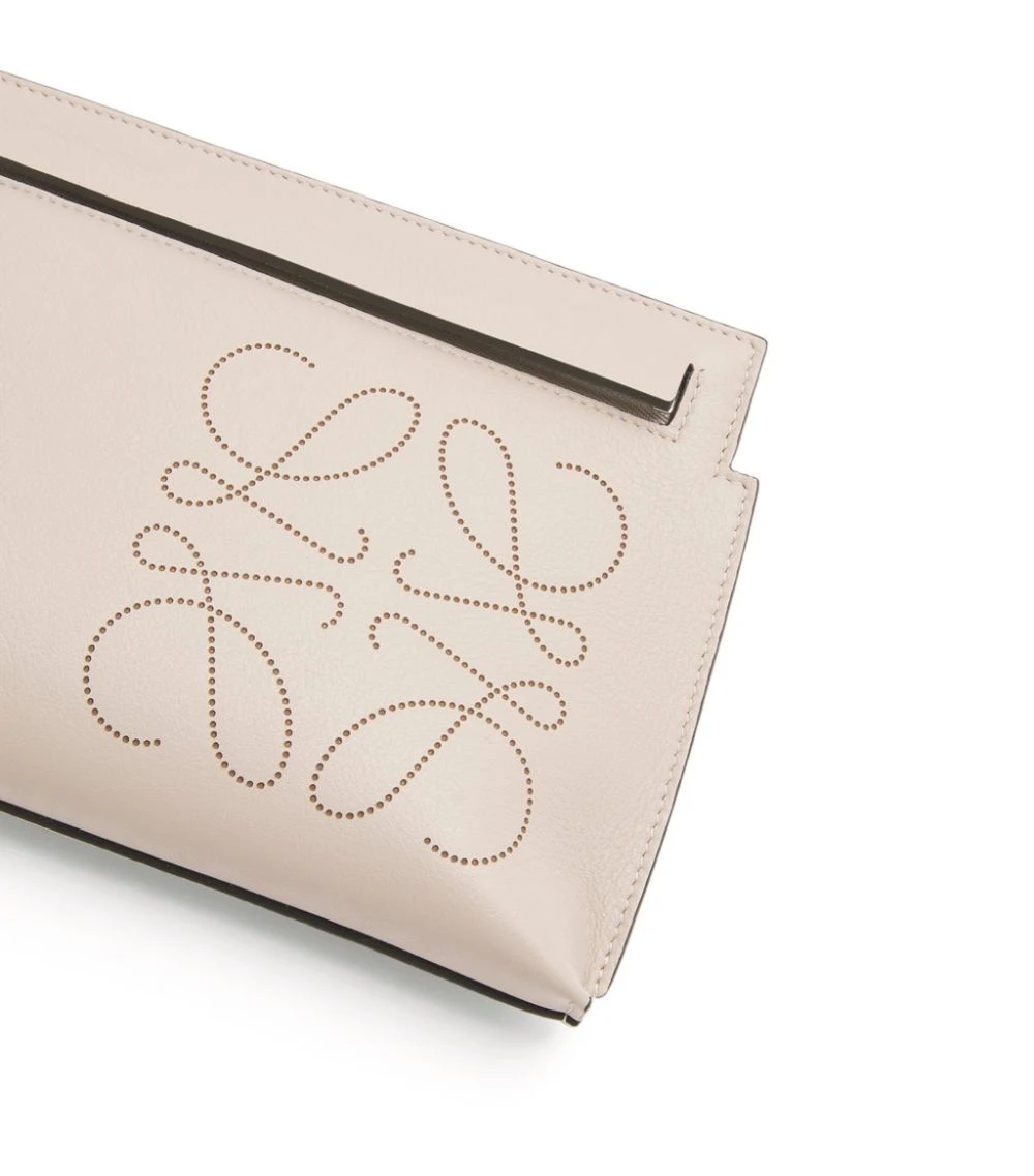 LOEWE Leather Mini T Pouch LIGHT OAT/TAN Pouches 6 LOEWE Leather Mini T Pouch LIGHT OAT/TAN Pouches - Image 4