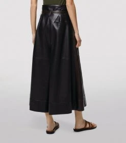 LOEWE Leather Paperbag-Waist Culotte Trousers BLACK/BROWN Leather Trousers 10 LOEWE Leather Paperbag-Waist Culotte Trousers BLACK/BROWN Leather Trousers -LOEWE Sales loewe leather paperbag waist culotte trousers 16932269 33637275 1000