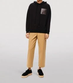 LOEWE Leather-Patch Anagram Hoodie BLACK Hoodies 8 LOEWE Leather-Patch Anagram Hoodie BLACK Hoodies -LOEWE Sales loewe leather patch anagram hoodie 16931353 33637297 1000