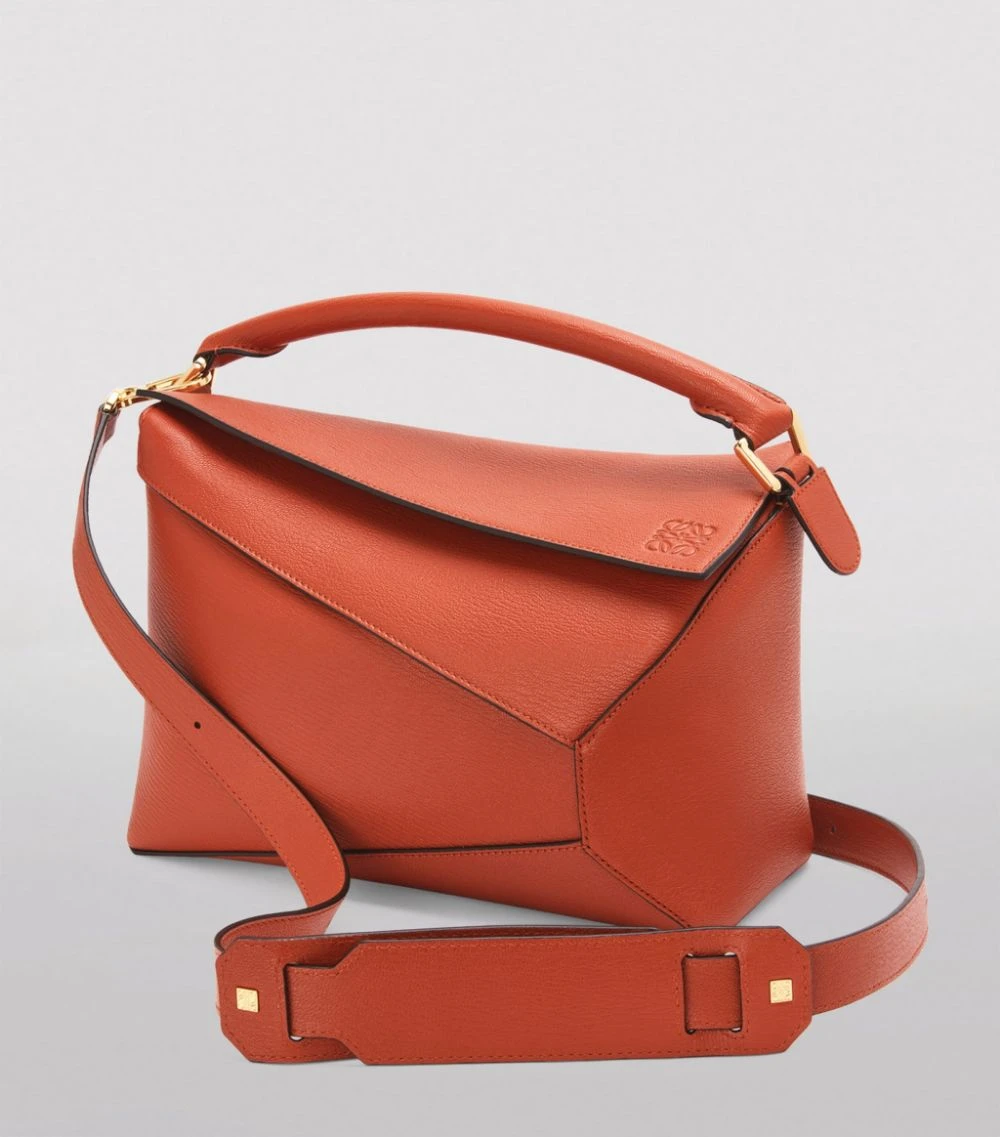 LOEWE Leather Puzzle Bag RED ORANGE Shoulder Bags 4 LOEWE Leather Puzzle Bag RED ORANGE Shoulder Bags - Image 2