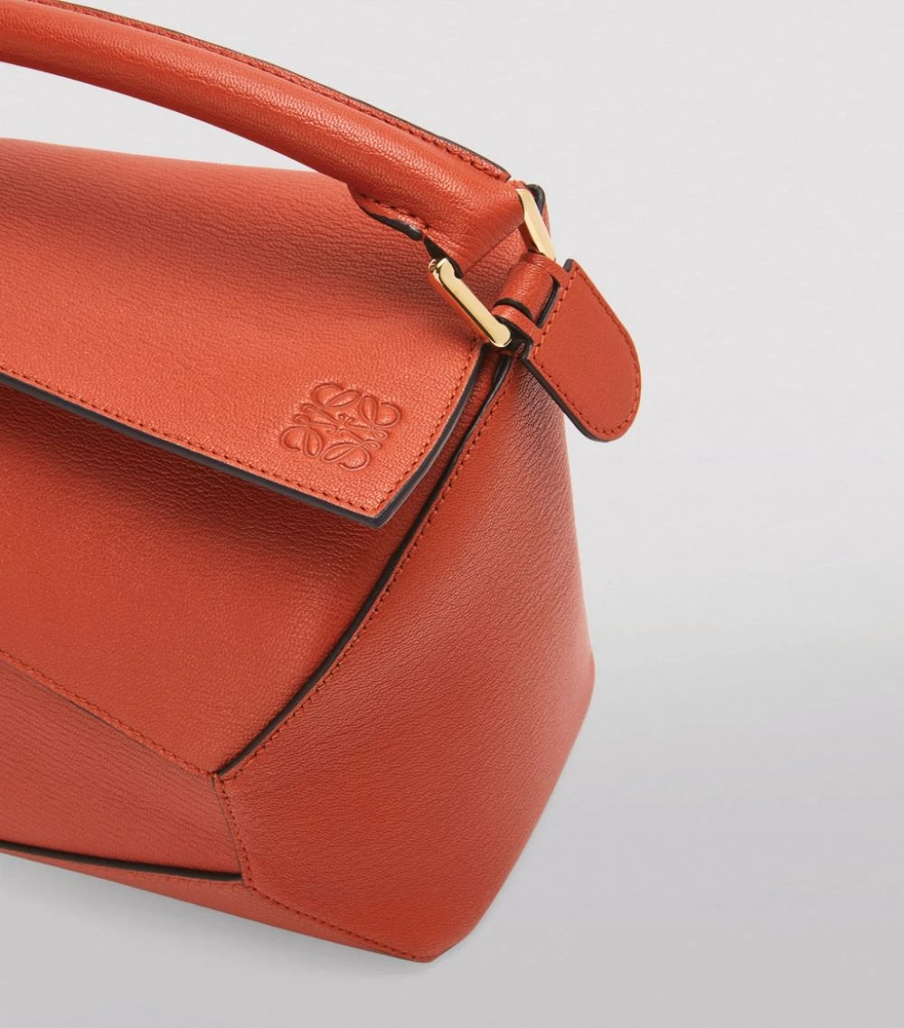 LOEWE Leather Puzzle Bag RED ORANGE Shoulder Bags 6 LOEWE Leather Puzzle Bag RED ORANGE Shoulder Bags - Image 4