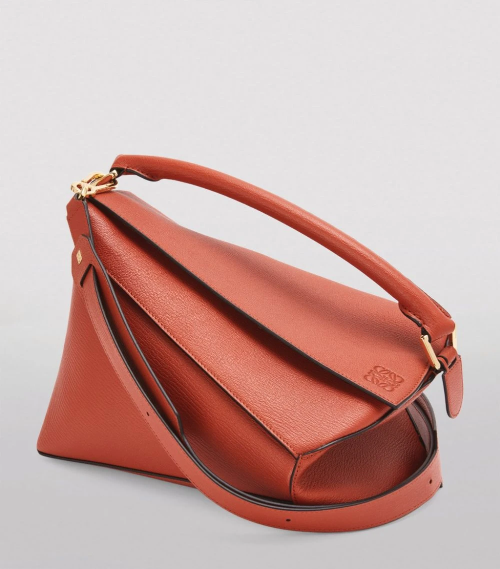 LOEWE Leather Puzzle Bag RED ORANGE Shoulder Bags 7 LOEWE Leather Puzzle Bag RED ORANGE Shoulder Bags - Image 5