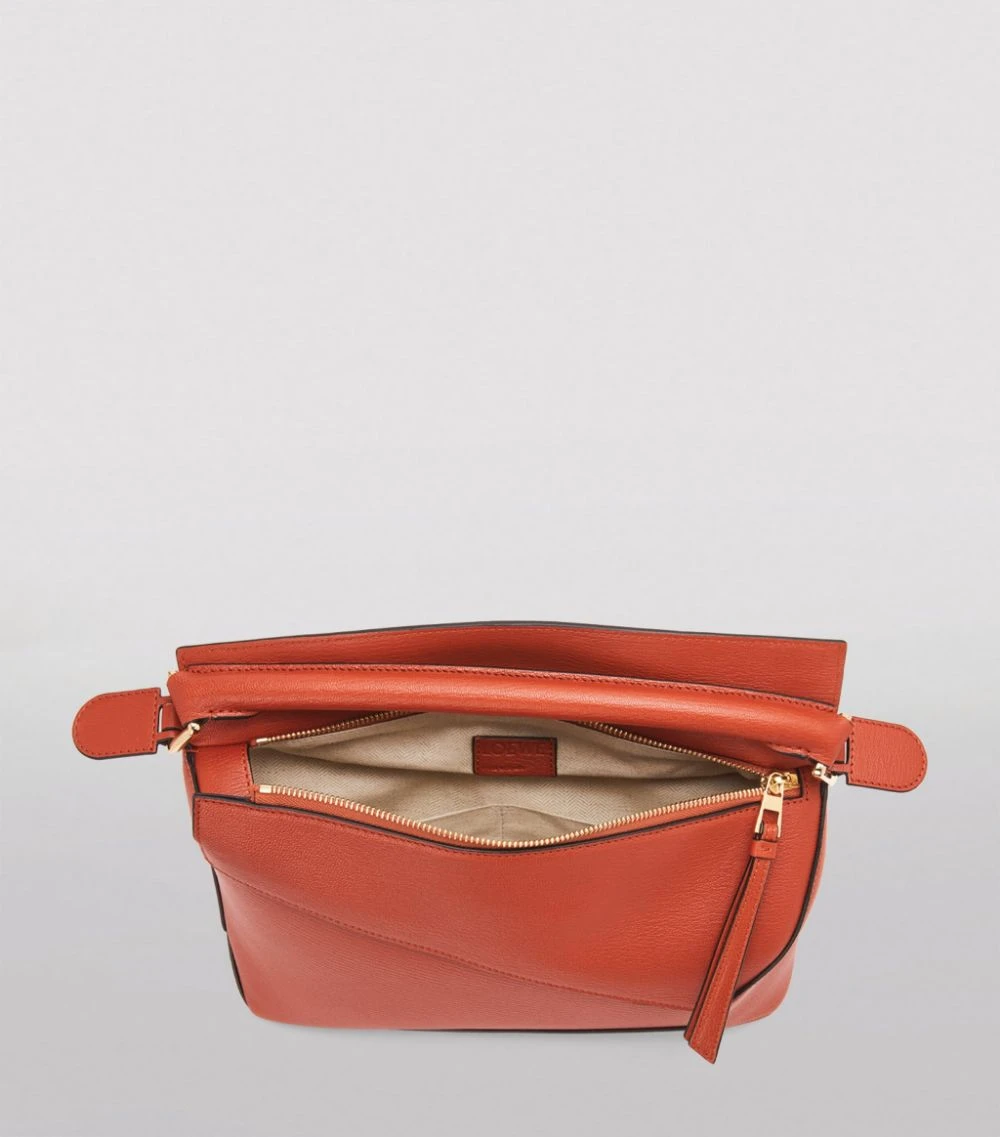LOEWE Leather Puzzle Bag RED ORANGE Shoulder Bags 9 LOEWE Leather Puzzle Bag RED ORANGE Shoulder Bags - Image 7