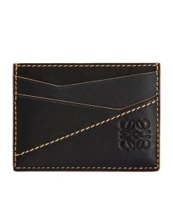 LOEWE Leather Puzzle Card Holder BLACK Cardholders