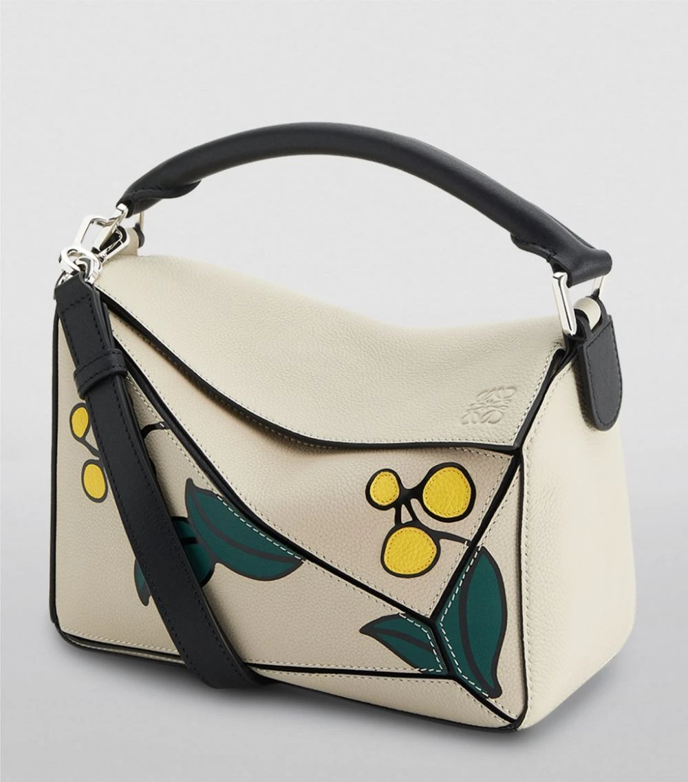 LOEWE Leather Puzzle Herbarium Shoulder Bag Light Oat Top Handle Bags 3 LOEWE Leather Puzzle Herbarium Shoulder Bag Light Oat Top Handle Bags - Image 2